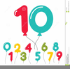 Free Birthday Numbers Clipart Image