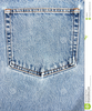 Denim Back Pocket Clipart Image