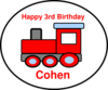 Cohens Birthday Train 3 Clip Art
