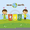 Animated Recycling Clipart Image