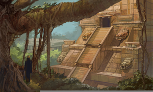 Mayan Temple Paintings Image