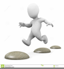 Stepping Stone Clipart Image