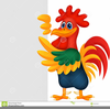 Cartoon Rooster Clipart Image