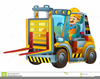 Forklift Cartoon Clipart Image