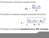 Standard Error Formula Image