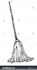 Mop Clipart Black And White Image