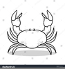 Crab Outline Clipart Image