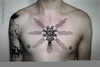 Hamsa Tattoo Neck Image