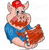 Baby Back Ribs Clipart Image