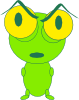 Upset Frog Thing Clip Art