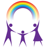 Happy Family Holding A Rainbow In Your Hands Vector Image