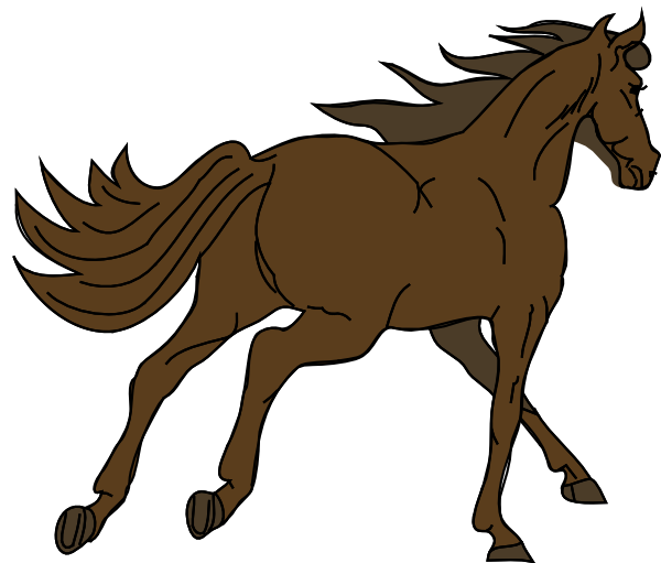 clipart horse running - photo #2