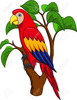 Blue Parrot Clipart Image
