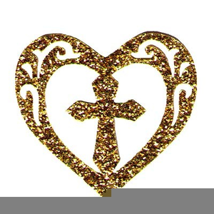 Cross And Heart Clipart Image