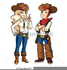 Cowboy Dancing Clipart Image