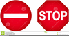 No Entry Signs Clipart Image