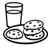 Chocolate Chips Clipart Image