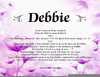 Debbie Name Meaning Image