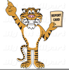 Tiger Mascot Clipart Vector Image