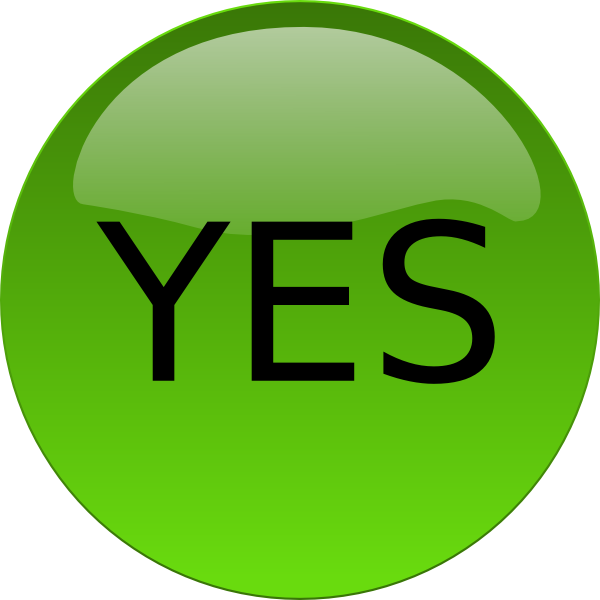 clip art of yes - photo #12