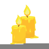 Candle Cartoon Clipart Image