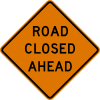 Road Closed Ahead Sign Clip Art