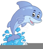 Dolphins Jumping Clipart Image