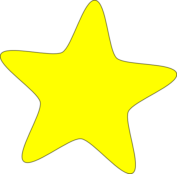 free clip art yellow star - photo #7