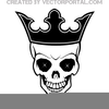Skull Crown Vector Image