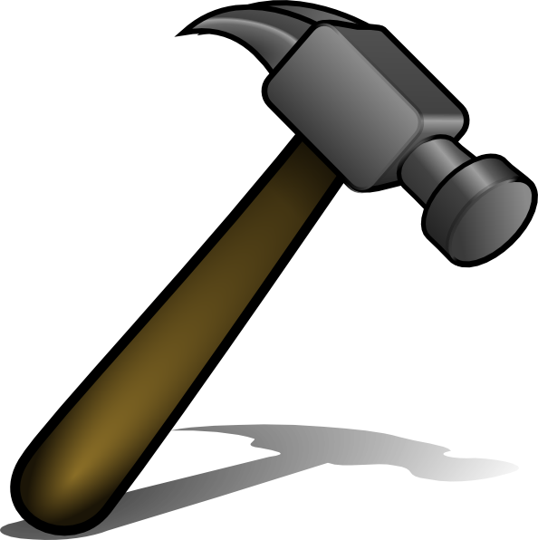 free clipart hammer and nails - photo #19