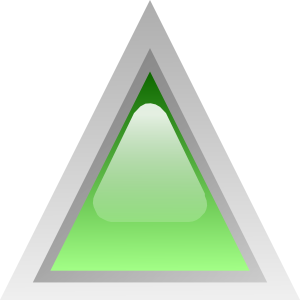 Led Triangular 1 (green) Clip Art