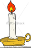 Candle Cartoon Clipart Image