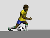 Animated Soccer Player Clipart Image