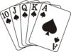 Royalflush Spade Clip Art