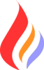 Orange Flame2 Clip Art