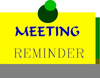 Meeting Reminder Clipart Image