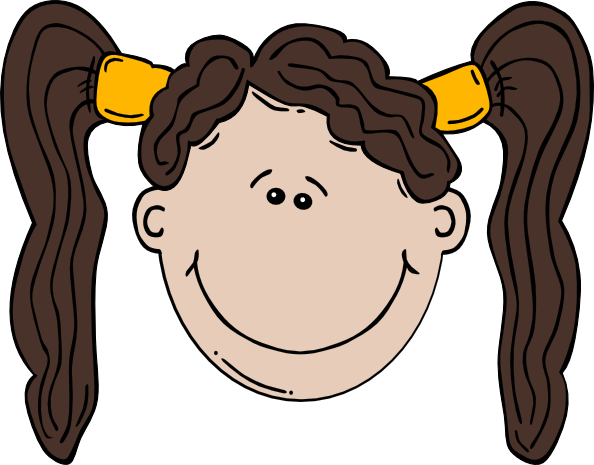 little cartoon girl smiling. Girl Face Cartoon