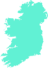 Grey Filled Map Of Ireland Clip Art