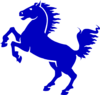 Blue Stallion Clip Art