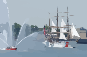 The United States Coast Guard Cutter Clip Art