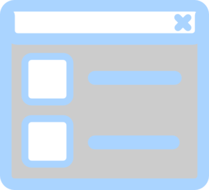 Web Browser Blue Clip Art