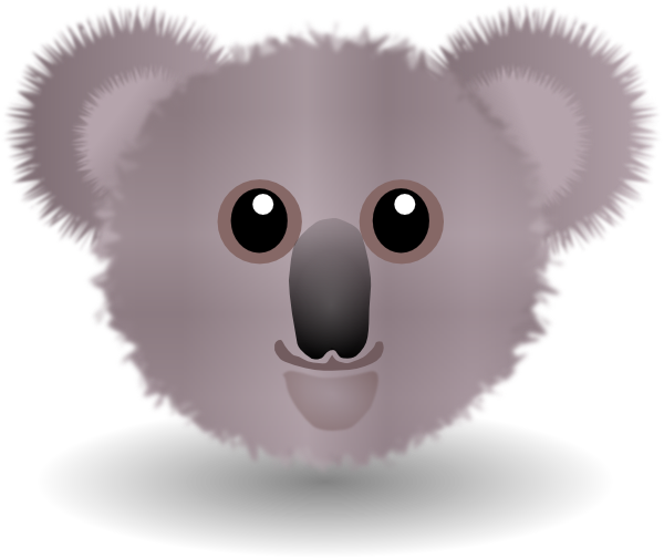 koala face clipart - photo #2