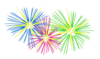 Opaque Fireworks Clip Art