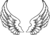 Grey Eagle Wings Clip Art