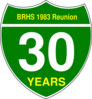 Interstate Sign 30 Years Brhs Reunion Clip Art