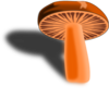 Brown - Orange Mushroom Clip Art