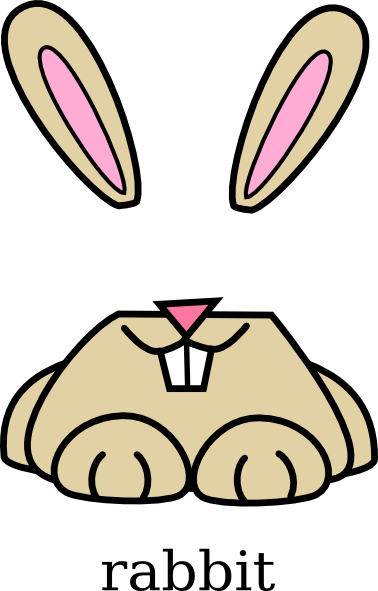 clipart of rabbit - photo #28