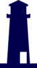 Navy Blue Lighthouse Clip Art