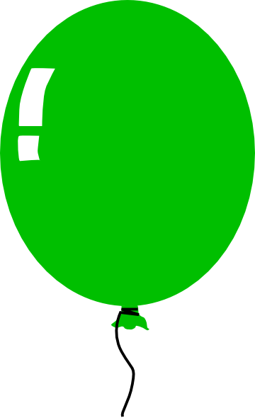 green balloon clip art - photo #3