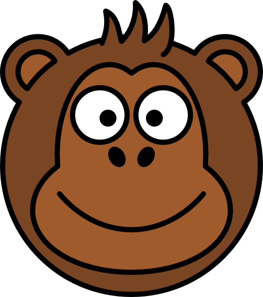 monkey head clip art - photo #6